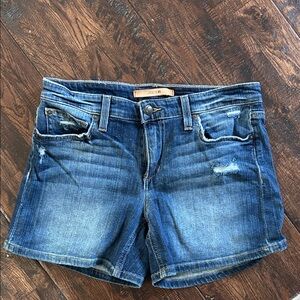 Joe's Jeans Distressed Blue Denim Shorts